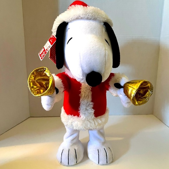 Hallmark Snoopy Bell-Ringer Plush in Red and White - Picture 1 of 10